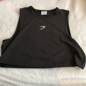 training black crop top gymshark